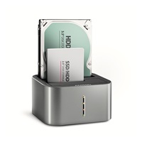 AXAGON ADSA-DC, USB-C 5Gbps - 2x SATA 6G 2.5"/3.5" SSD/HDD CLONE DUAL dokovací stanice