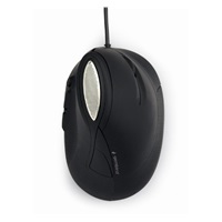 GEMBIRD myš MUS-ERGO-03, Vertikální - Ergonomická, drátová USB, podsvícená, šedá