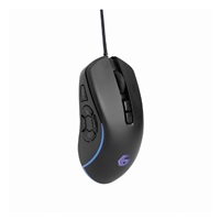 GEMBIRD myš RAGNAR RX500, podsvícená, 6 tlačítek, černá, 7200DPI,  USB