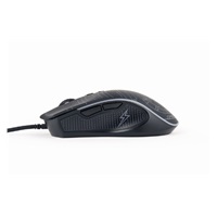 GEMBIRD myš MUSG-RGB-01, podsvícená, 7 tlačítek, černá, 3600DPI,  USB