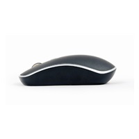 GEMBIRD myš MUSW-4B-06, černo-stříbrná, bezdrátová, USB nano receiver