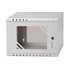 LEXI-Net 10" nástěnný rozvaděč Basic 4U 320x300, skleněné dveře, bez zad, svařovaný, šedý