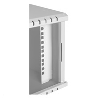 LEXI-Net 10" nástěnný rozvaděč Basic 4U 292x300, skleněné dveře, bez zad, svařovaný, šedý