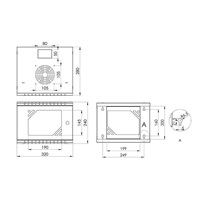 LEXI-Net 10" nástěnný rozvaděč Basic 4U 292x300, skleněné dveře, bez zad, svařovaný, šedý