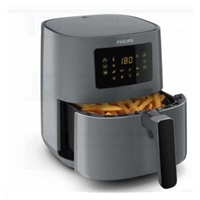 Philips 5000 series HD9255/60 fryer Single 4.1 L Stand-alone 1400 W Hot air fryer Black, Grey