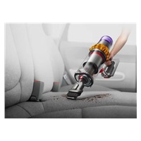 Dyson V15 Detect Absolute 2023, vysavač, 14 cyklonů, 240 AW, filtrace celého přístroje, výdrž až 60 minut, žlutá / šedá