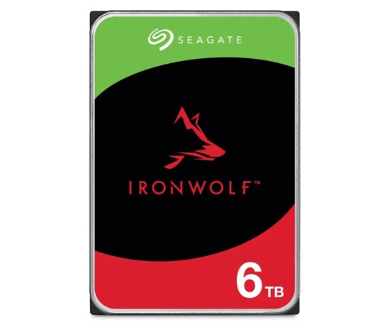 SEAGATE HDD 6TB IRONWOLF (NAS), 3.5", SATAIII, 5400 RPM, Cache 256MB, CMR
