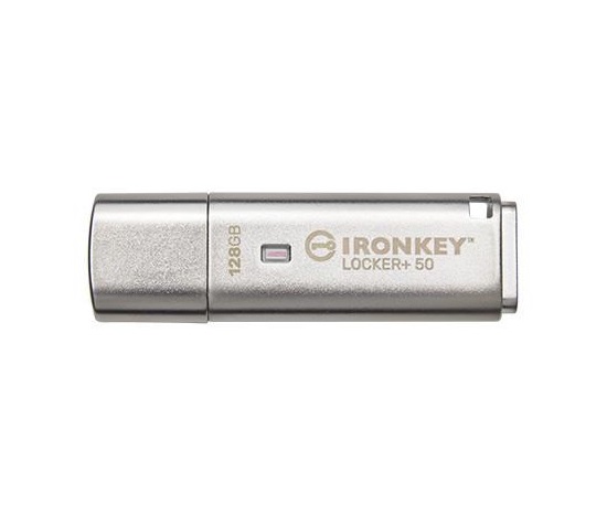 Kingston 128GB IKLP50 IronKey Locker+ 50 AES USB, s 256bitovým šifrovaním