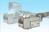 Keystone LEXI-Net Cat6A, STP, samozářezový, stříbrný s vyvazovacím očkem