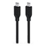 GENIUS nabíjecí kabel ACC-C2CC-3A, 100cm, USB-C na USB-C, 3A, PD60W, opletený, černý