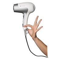 Braun Satin Hair 5 HD580 fén, 2500 W, 2 rychlosti, 3 teploty, závěsné očko, bílý