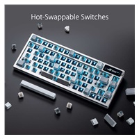 ASUS klávesnice ROG AZOTH Moonlight White, mechanická, Bluetooth, US, bílá