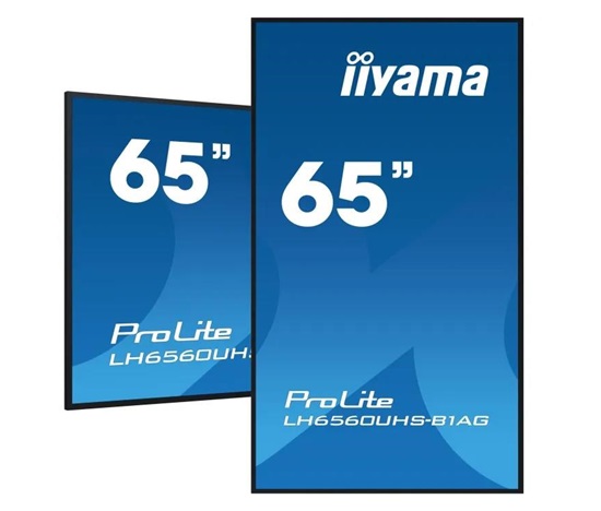 Iiyama ProLite LH6560UHS-B1AG , 164cm (64,6''), 4K, USB, Wi-Fi, black