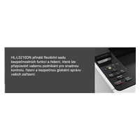 BROTHER tiskárna laserová mono HL-L5210DN - A4 48ppm 1200x1200 256MB 250list LAN USB DUPLEX