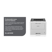 BROTHER tiskárna laserová mono HL-L6210DW - A4 50ppm 1200x1200 256MB 520listů LAN USB WIFI DUPLEX