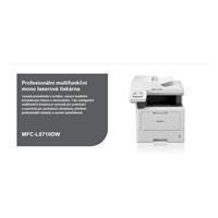 BROTHER multifunkce mono laserová MFC-L5710DW - A4 48ppm DUALSKEN 1200x1200 512MB 250listů LAN WIFI USB DUPLEX ADF50