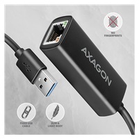 AXAGON ADE-AR, USB-A 3.2 Gen 1 - Gigabit Ethernet sieťová karta, Realtek 8153, auto inštal