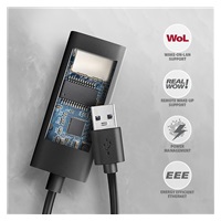 AXAGON ADE-AR, USB-A 3.2 Gen 1 - Gigabit Ethernet sieťová karta, Realtek 8153, auto inštal