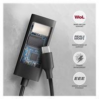 AXAGON ADE-ARC, USB-C 3.2 Gen 1 - Gigabit Ethernet sieťová karta, Realtek 8153, auto inštal