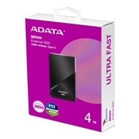 ADATA Externí SSD 1TB SE920, USB 4 Type-C, R:3800/W:3700MB/s, černá