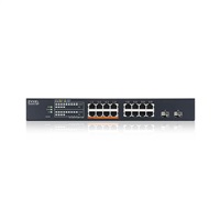 Zyxel XMG1915-18EP, 16-port 2.5GbE, 2 SFP+, 8 x PoE++ 180W Smart Switch, hybird mode, standalone or NebulaFlex Cloud