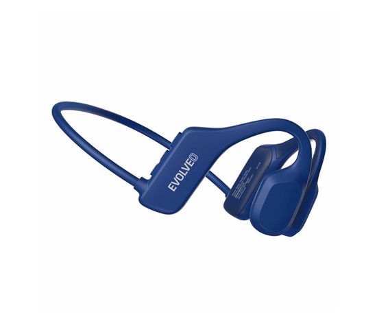 EVOLVEO BoneSwim Lite MP3 8GB, bezdrátová sluchátka na lícní kosti, modré