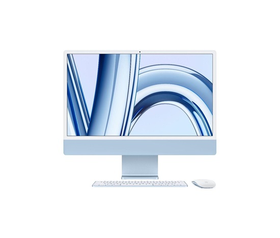 APPLE 24-inch iMac with Retina 4.5K display: M3 chip with 8-core CPU and 8-core GPU, 256GB SSD - Blue