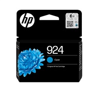 HP 924 Cyan Original Ink Cartridge (400 pages)