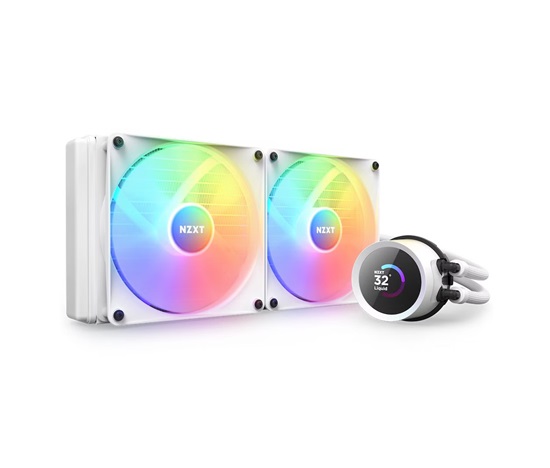 NZXT vodní chladič Kraken 280 RGB / 2x140mm fan / 4-pin PWM / LCD disp. / 6 let