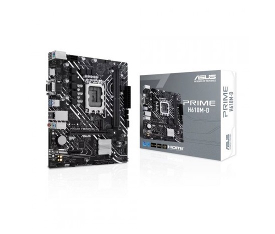 ASUS MB Sc LGA1700 PRIME H610M-D, Intel H610, 2xDDR5, 1xHDMI, 1xVGA, mATX