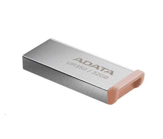 ADATA Flash Disk 32GB UR350, USB 3.2 Dash Drive, kov hnědá