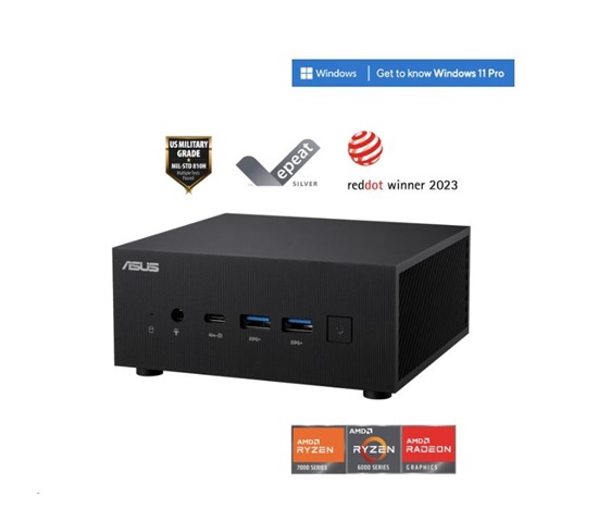 ASUS PC PN53-BBR575HD AMD R5-7535HS bez RAM 2*M.2 Slot+ 1* 2.5" Slot INTEL Wi-Fi 6E + BT5.2(2*2)