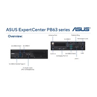 ASUS PC PB63-B3014MH (90MS02R1-M000E0), i3-13100, 8GB, 256GB SSD, UHD, No OS, Black