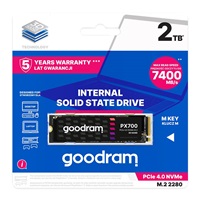 GOODRAM SSD PX700 2TB, PCIe Gen4x4, M.2 2280,(R:7400/W:6500MB/s)