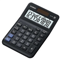 CASIO kalkulačka MS 10 F, černá, stolní, desetimístná