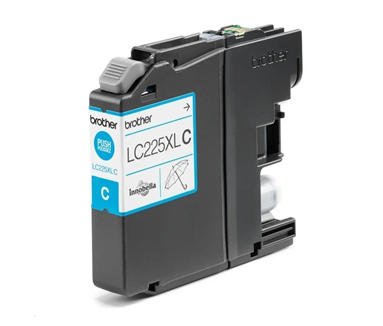 BROTHER INK LC-225XLC azúrový atrament (až 1200 strán A4 podľa normy ISO 24711)