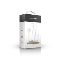 RhinoTech drátová sluchátka s Lightning konektorem bílá
