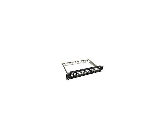 Solarix 10" modulární neosazený patch panel Solarix 12 portů 1U SX12M-0-STP-BK-UNI-N-10