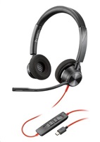 Poly Blackwire 3320 náhlavní souprava , USB-C/A adaptér, stereo