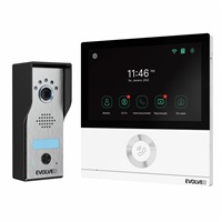 EVOLVEO DoorPhone AHD7, Sada domácího WiFi videotelefonu s ovládáním brány nebo dveří bílý monitor