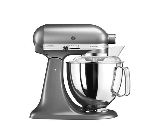 KitchenAid Artisan 5KSM175PSEMS kuchyňský robot, 10 rychlostí, planetární systém, celokovová konstrukce, šedá