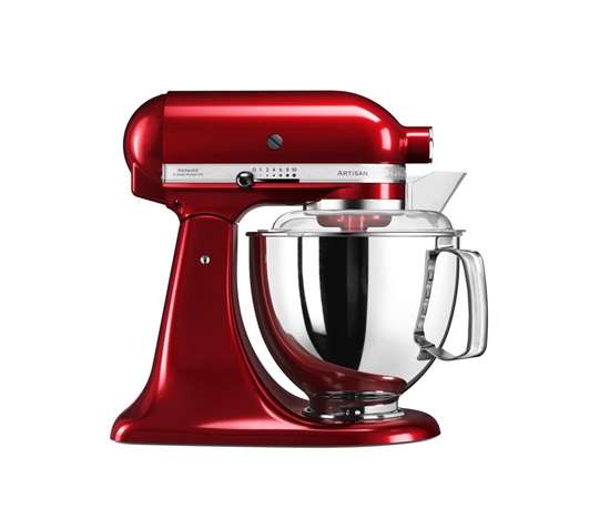 KitchenAid Artisan 5KSM175PSECA kuchyňský robot, 10 rychlostí, planetární systém, celokovová konstrukce, červená