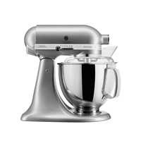 KitchenAid Artisan 5KSM175PSECU Kuchyňský robot - 10 rychlostí, planetární systém, celokovová konstrukce, stříbrná