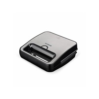 ORAVA ST-107 sendvičovač, nepřilnavý povrch, tepelná pojistka, 2 kontrolky, černý / stříbrný