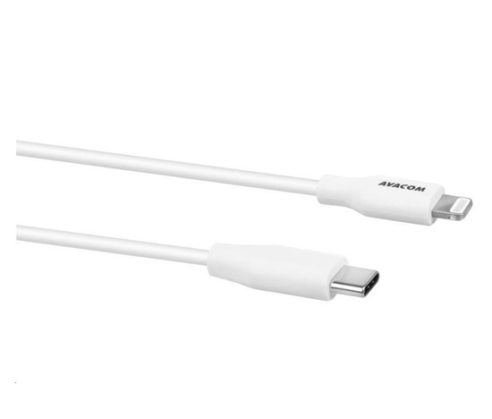 AVACOM MFIC-40W kabel USB-C - Lightning, MFi certifikace, 40cm, bílá