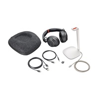 Poly bezdrátová náhlavní souprava Voyager Surround 85 M, BT700 USB-C adaptér, USB-C/A adaptér, stereo, nabíjecí stojánek