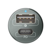 3mk nabíječka do auta - Hyper Car Charger 100W, 1x USB + 1x USB-C (PD)