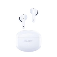 3mk bezdrátová stereo sluchátka HARDY LifePods Pro, stereo, nabíjecí pouzdro, bílá