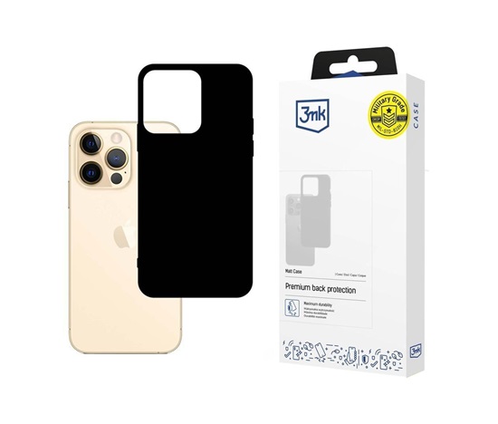 3mk ochranný kryt Matt Case pro Apple iPhone 13 Pro, Black