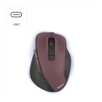 Hama bezdrôtová optická myš MW-500 Recharge, nabíjateľná, tichá, bordová